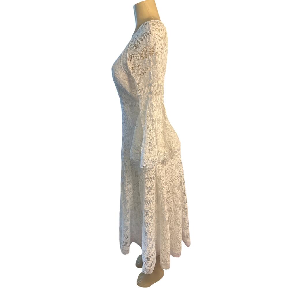 Women S 4 Eshakti Wayward Fancies White Lace Wedding Bridal Gown Dress View 4